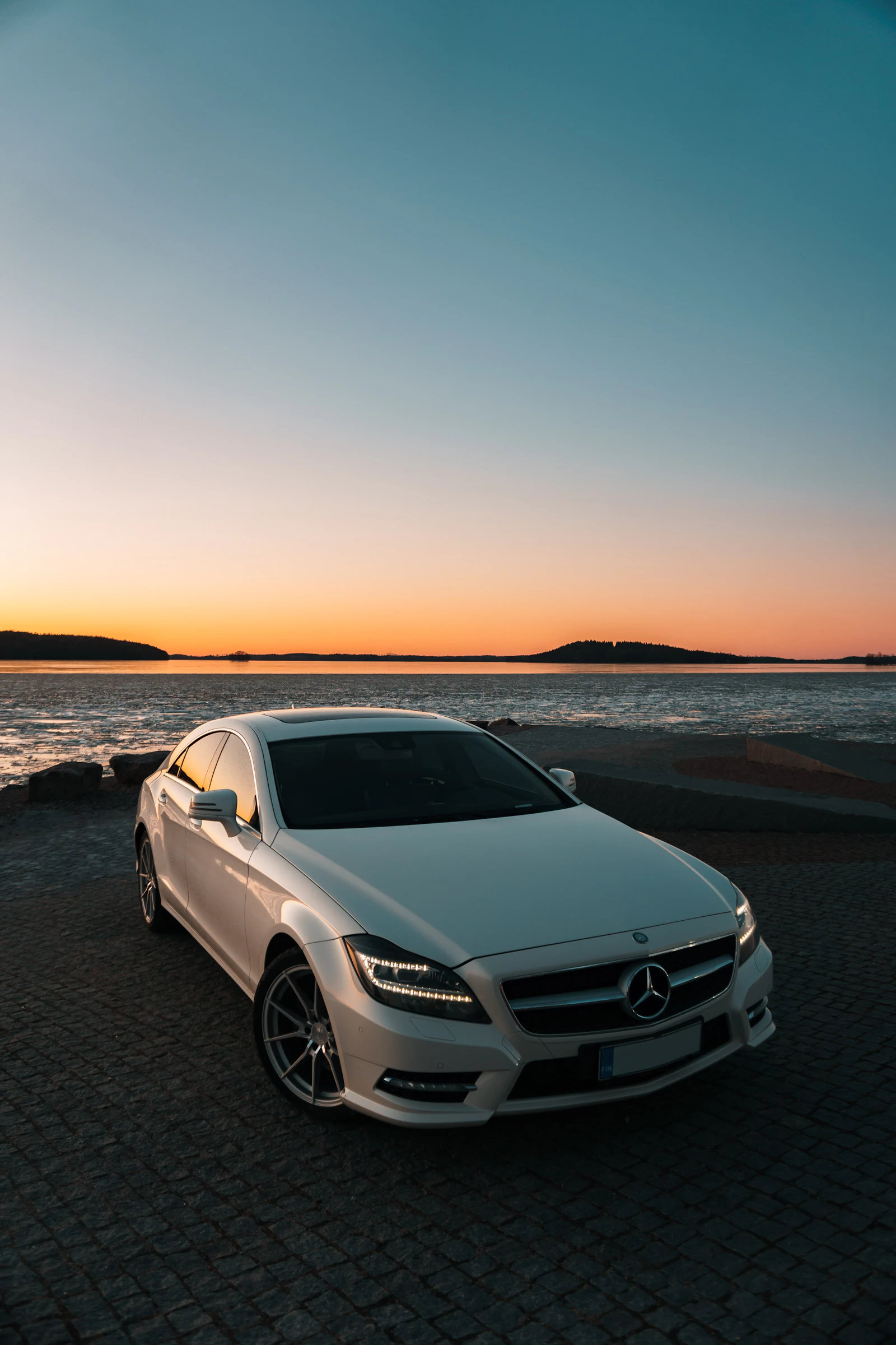 Chauffeur-driven car for airport pickup